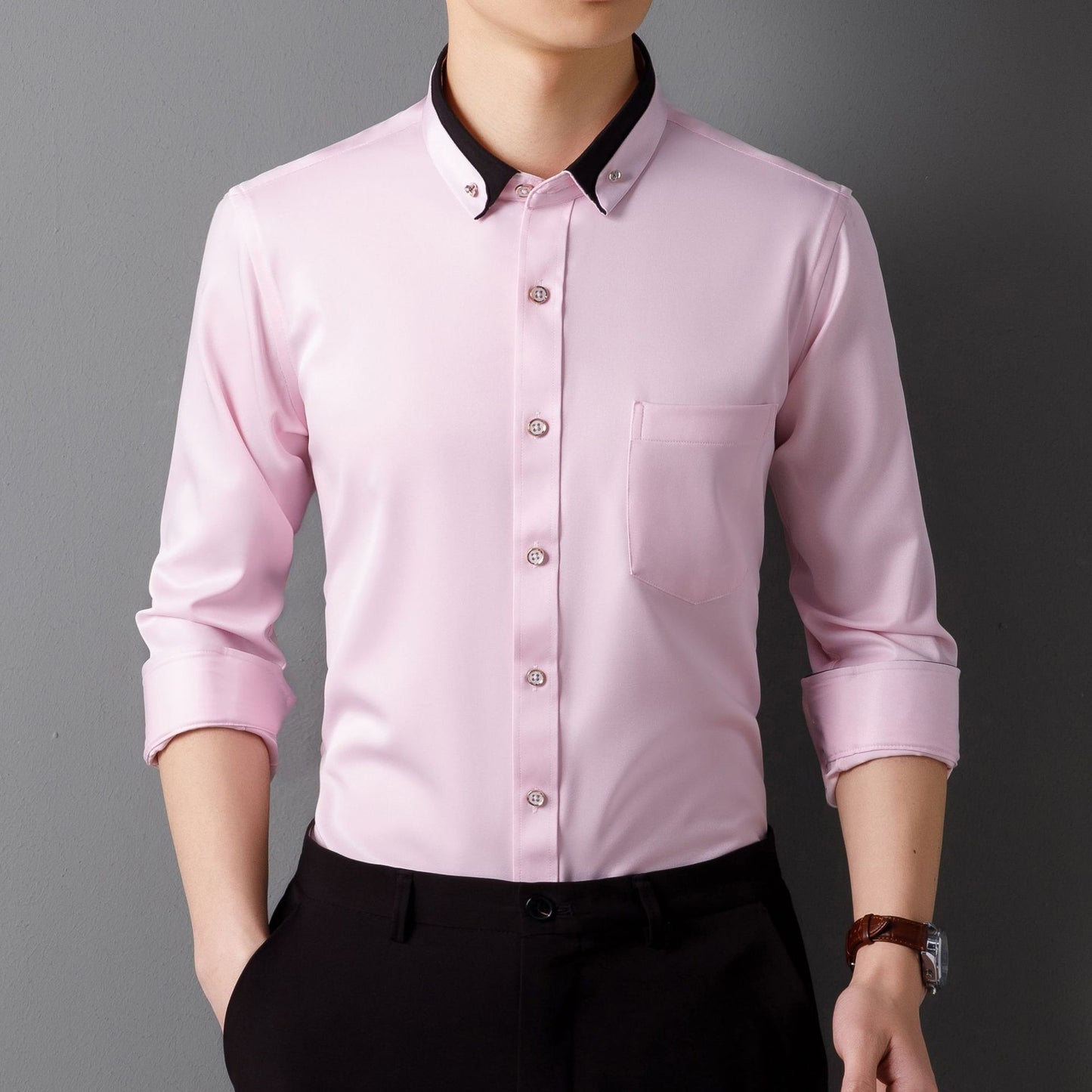 Men's Business Shirt Long Sleeve