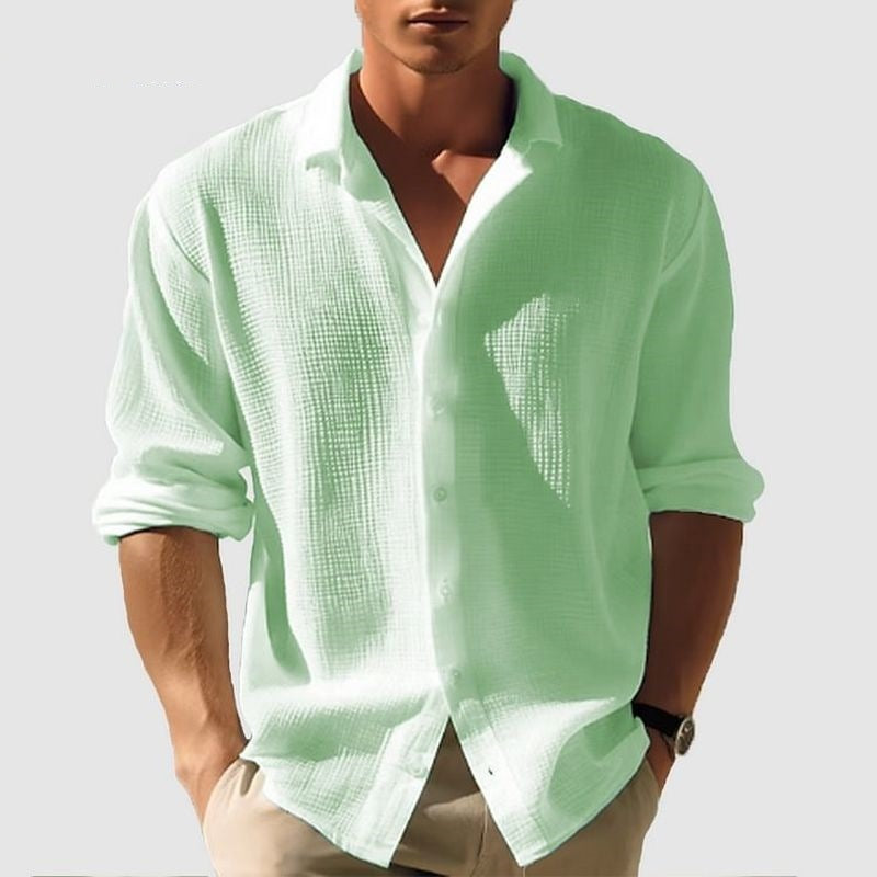 Men's Lapel Long Sleeve