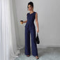 Casual Striped Short Style Lapel Suit Straight-leg Pants Suit