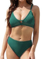 Women's Simple Solid Color Bikini Set