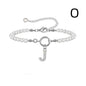 2024 New Fashion Toggle Clasp Initial Bracelet Women A-Z Letter