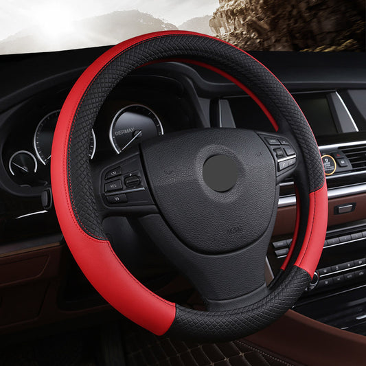 Leather Car Steering Wheel Cover