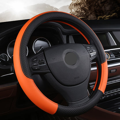 Leather Car Steering Wheel Cover
