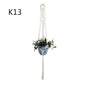 Flower Pot Net Bag Beige Cotton Rope Indoor Plant Hanger Hanging