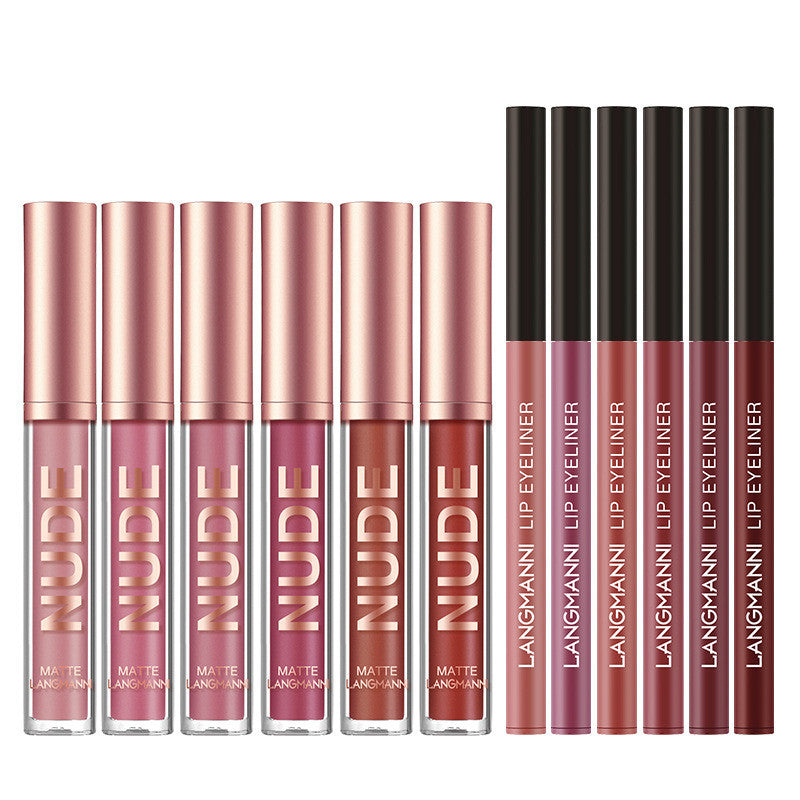 Lip Liner And Lipstick Makeup 12 Pcs