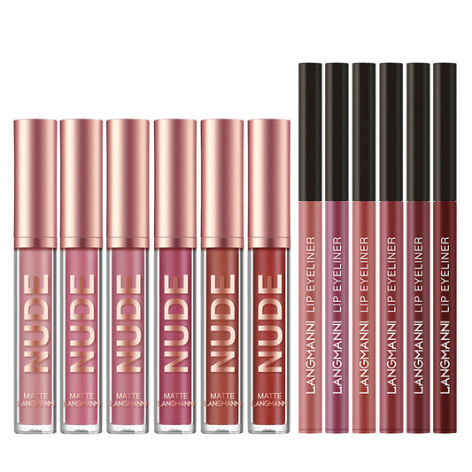 Lip Liner And Lipstick Makeup 12 Pcs