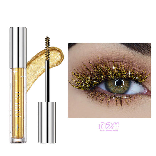 Violet Glitter Lash Mascara Diamond Mascara Thick Shiny Eyelash