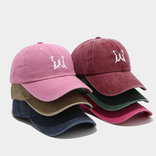 Butterfly Embroidered Sun Hat