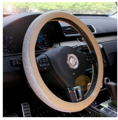 Car steering sparkling cover