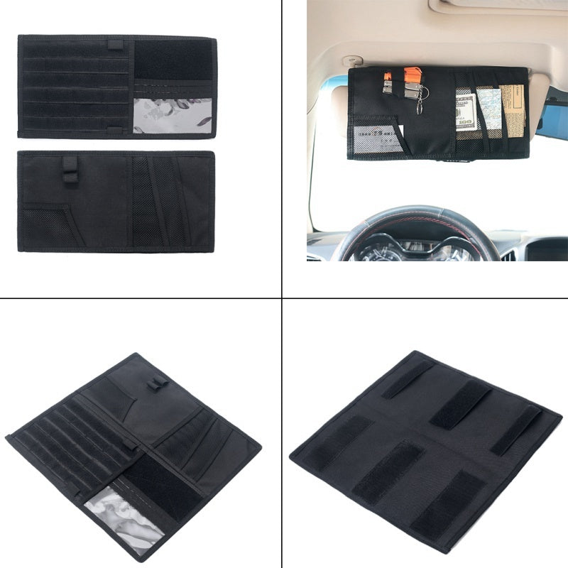 Vehicle Visor Panel Truck Car Sun Visor Organizer CD Bag Holder Car