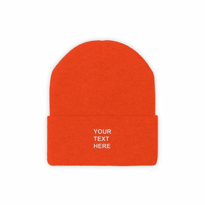 Personalized Knit Beanie, Custom Knit Beanie, With Your Own Text,