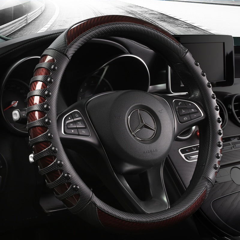 Leather Silicone Steering Wheel Cover