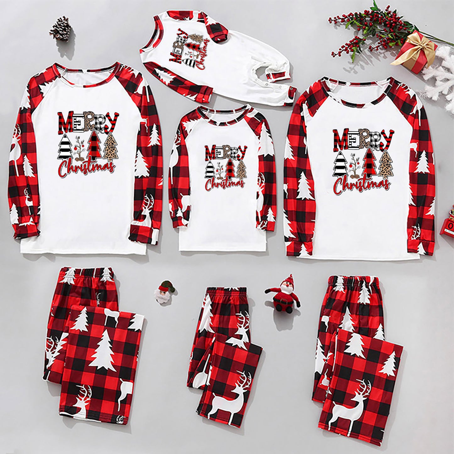 Parent-child Pajamas for Christmas