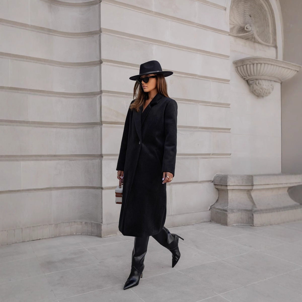 Mid-length Woolen Coat