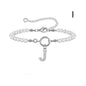2024 New Fashion Toggle Clasp Initial Bracelet Women A-Z Letter