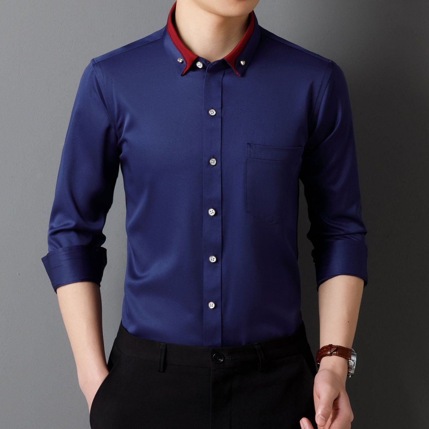 Men's Business Shirt Long Sleeve