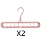 9-hole Clothes Hanger Organizer Space Saving Hanger Multi-function