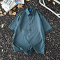 Summer Thin Section Traceless Half-sleeve Shirt Men's Korean Style
