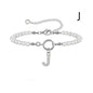 2024 New Fashion Toggle Clasp Initial Bracelet Women A-Z Letter