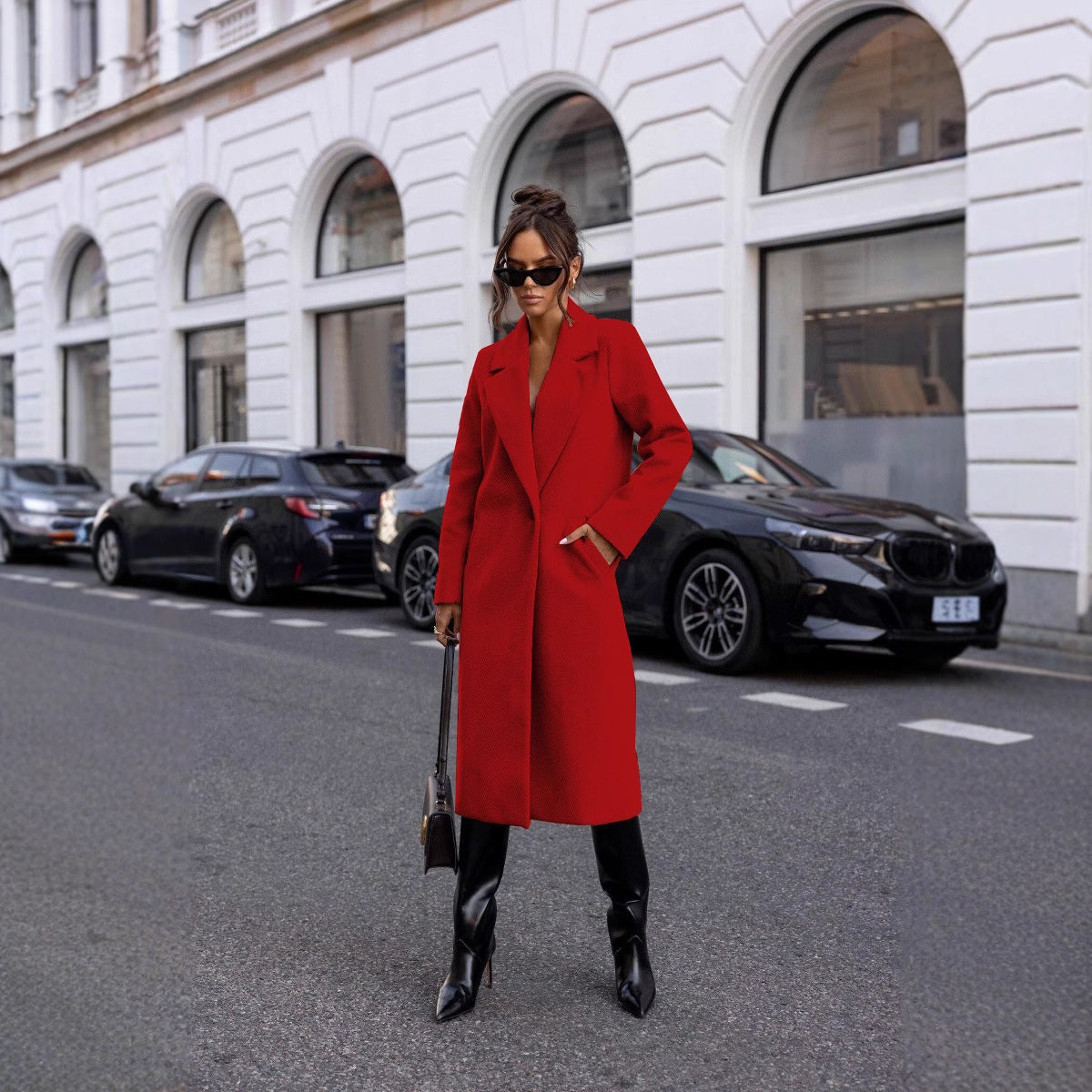 Mid-length Woolen Coat