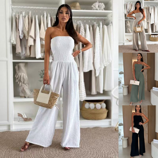 Cotton Jumpsuit Women's Clothing