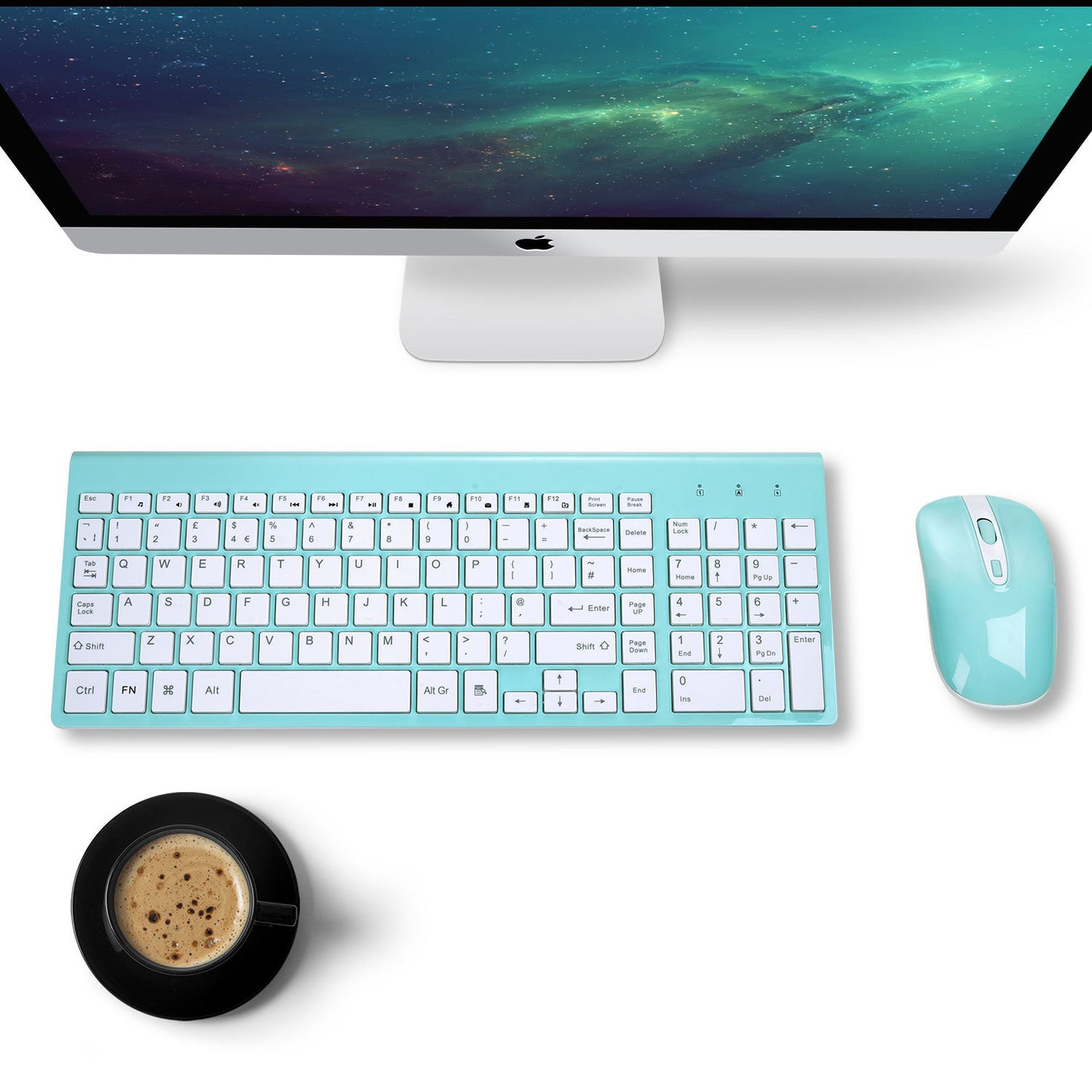 fashion wireless keyboard mouse set
