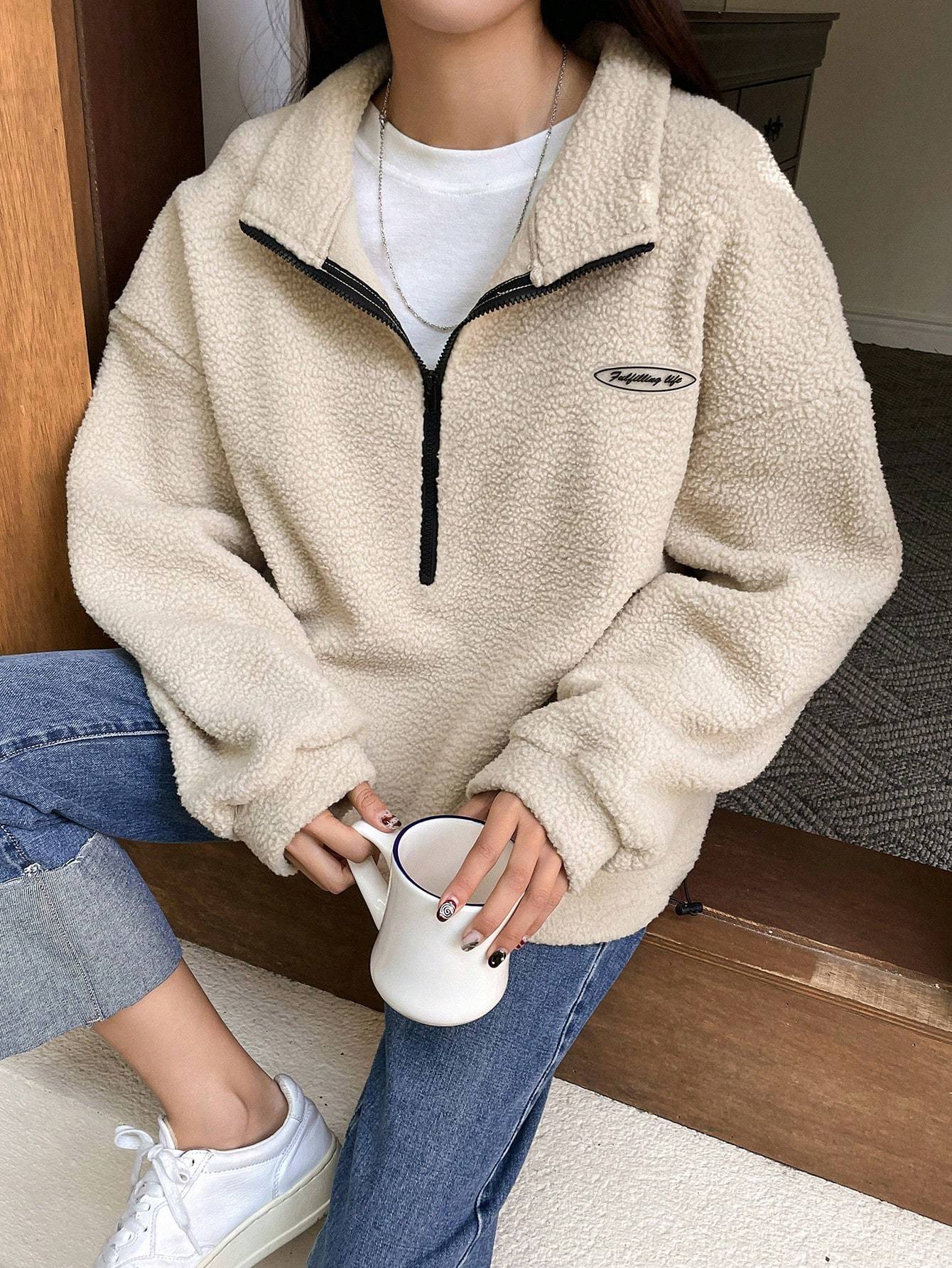 Half Zip Fleece Sweatshirt