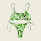 Summer Flowers Print Bikini Sexy Beach Swimming Suit Fashion Push Up