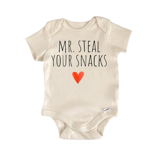 Snacks Food Foodie - Baby Boy Girl Clothes Infant Bodysuit Funny Cute
