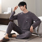 New Cotton Long Sleeve Full Cotton Casual Pajamas