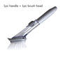 2 In1 Long Handle Cleaning Brush With Removable Brush Head Ktichen
