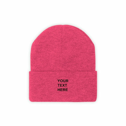 Personalized Knit Beanie, Custom Knit Beanie, With Your Own Text,