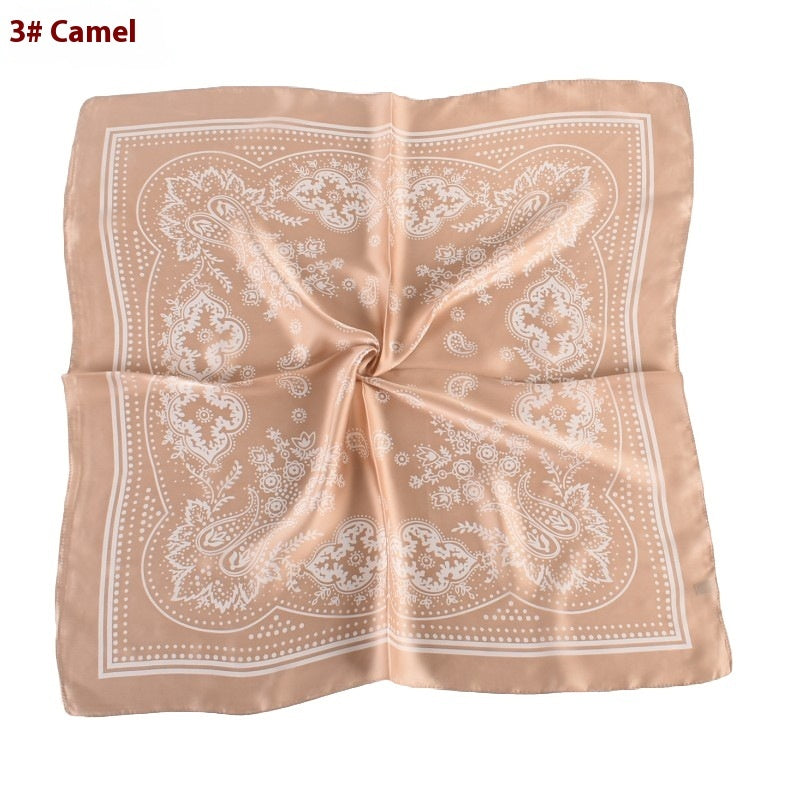 Vintage Satin Plain Scarf