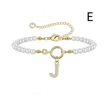 2024 New Fashion Toggle Clasp Initial Bracelet Women A-Z Letter