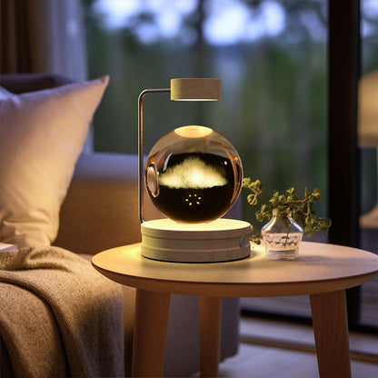 Crystal Ball Cosmic Indoor Night Light USB Power  Bedside Light
