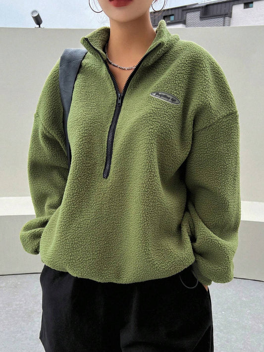 Half Zip Fleece Sweatshirt