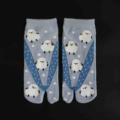 Cotton Two-finger Socks