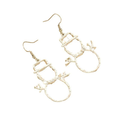 Personalized Snowman Earrings And Pendant Fashion Simple Christmas
