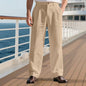 Simple Vertical Straight Men's Casual Pants