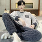 Thickened Coral Velvet Pajamas Suit