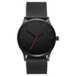Large Dial Men's Casual Simple Scale Frosted Belt Quartz Watch Crown Bracelet