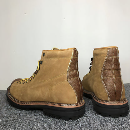 Men's Round Toe Fashion Casual Leather Shoes Martin