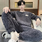 Thickened Coral Velvet Pajamas Suit