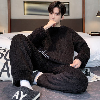 Thickened Coral Velvet Pajamas Suit