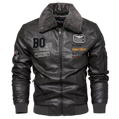 Slim Fit Leather Jacket