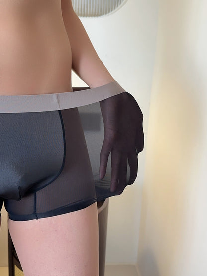 Ultra-thin Nude Color Feel Cool Honeycomb Men's Boxers