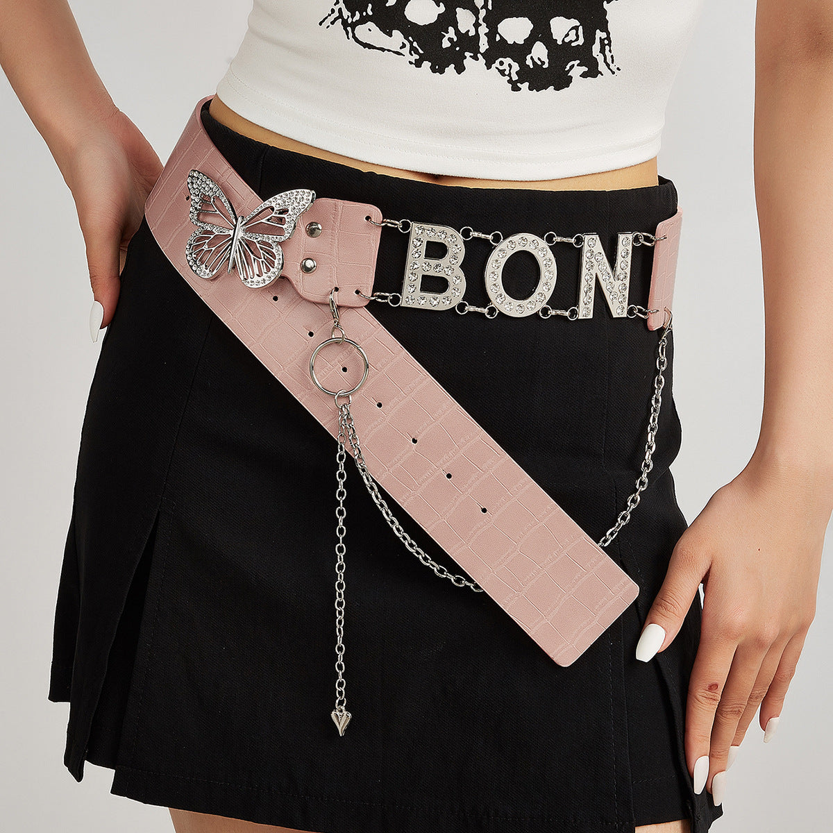 Retro Butterfly Buckle Belt