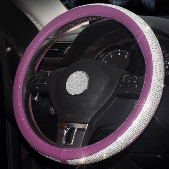 Car steering sparkling cover