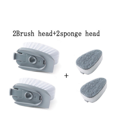 2 In1 Long Handle Cleaning Brush With Removable Brush Head Ktichen