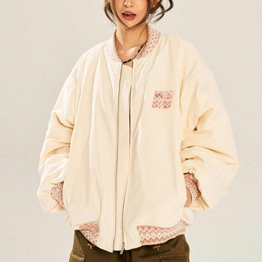 Quilted Baseball Uniform Jacket